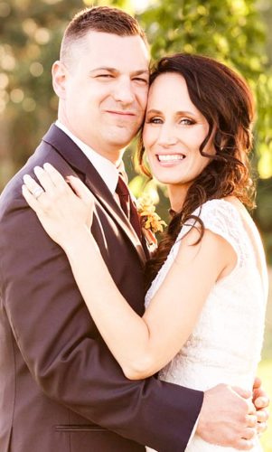 Charity Balint and Andrew Adams exchange wedding vows